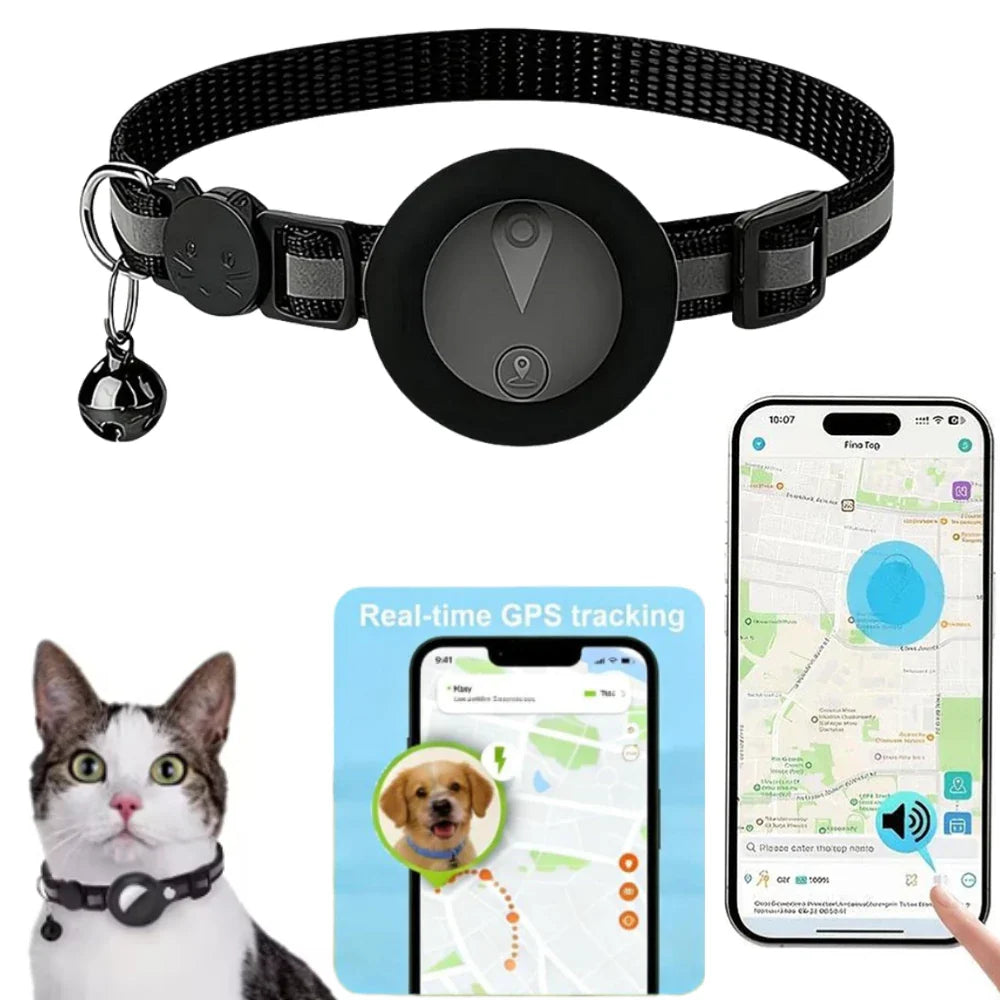 Pet GPS Tracker & Reflective Collar – Real-Time Anti-Lost