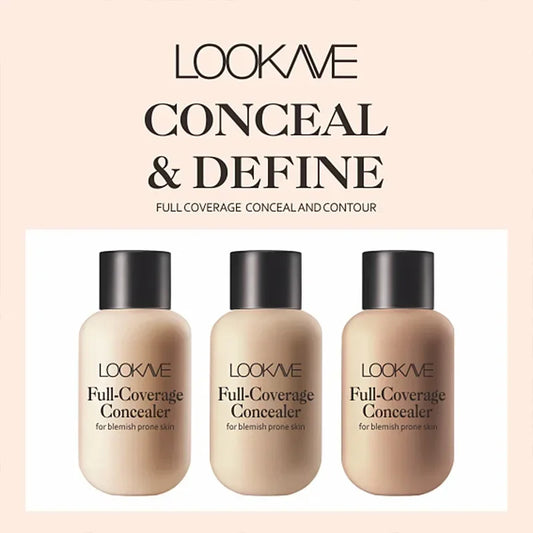Full Coverage Waterproof Liquid Concealer Foundation Cream Liquid Concealer Peaceful Pleasures Health and Wellness