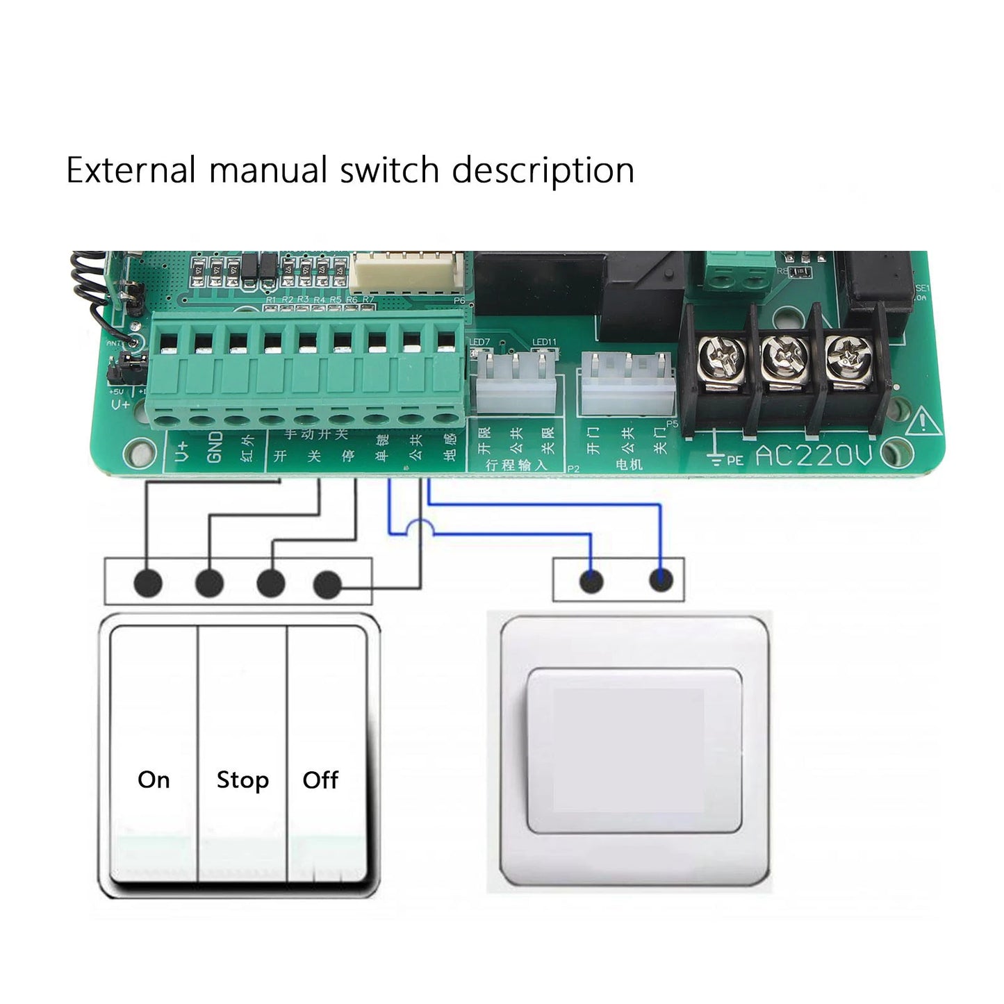 Sliding Gate Opener Control Board Accurate Automatic Door Opener Control Board Stable Easy Install Anti Interference for Home Peaceful Pleasures Health and Wellness