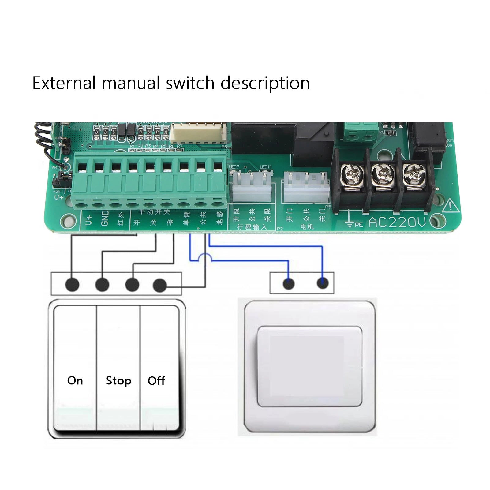 Sliding Gate Opener Control Board Accurate Automatic Door Opener Control Board Stable Easy Install Anti Interference for Home Peaceful Pleasures Health and Wellness