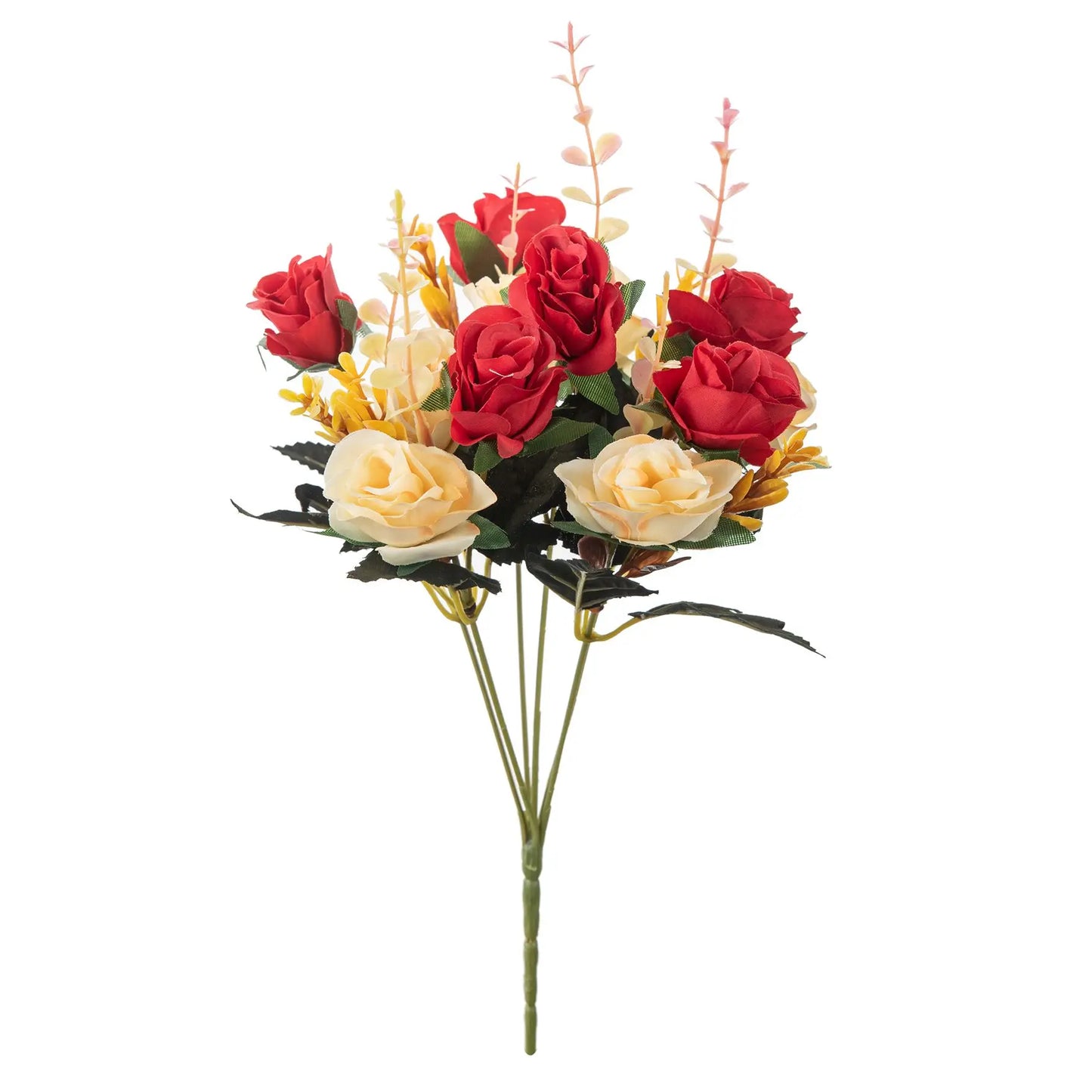 Silk Rose Artificial Flower Bouquet | Wedding & Home Decor