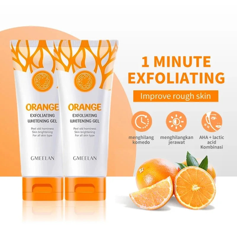 Exfoliating Orange Gel Dead Spot Remover Brighten Peeling 50g Gentle Repair Scrub Whiten Moisturizer Gentle Korean Skin Care Peaceful Pleasures Health and Wellness