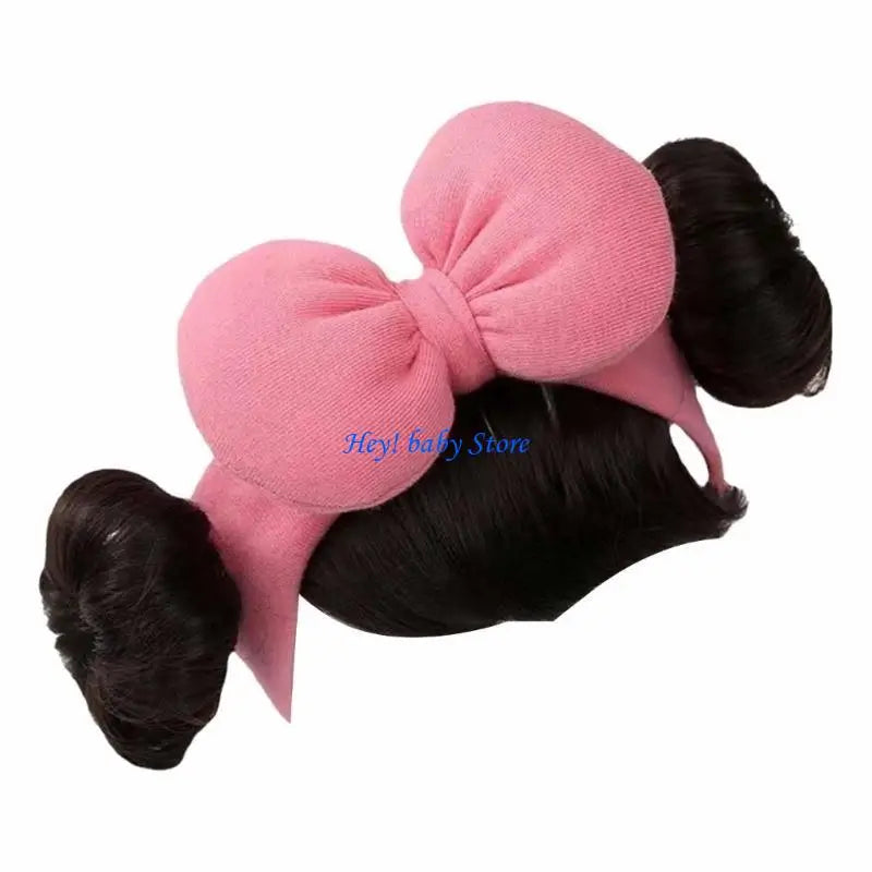 Baby Girl Bowknot Fringe Headband | Soft & Stretchy, Ages 3–12M