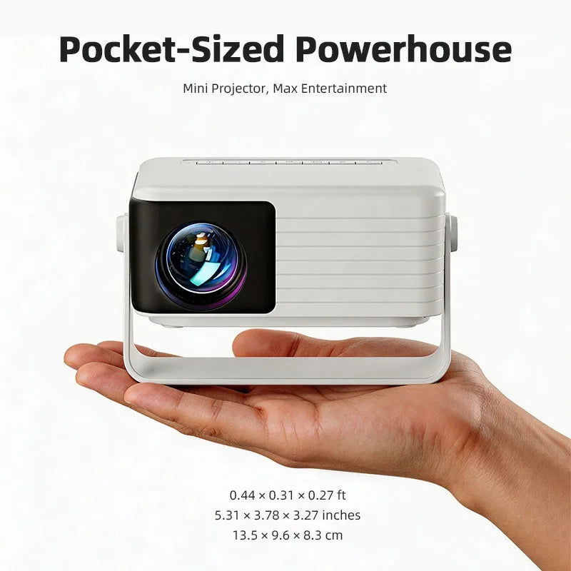 AUN Y3 Mini LED Projector 1080P Home Theater HDMI iPhone Mirror Peaceful Pleasures Health and Wellness