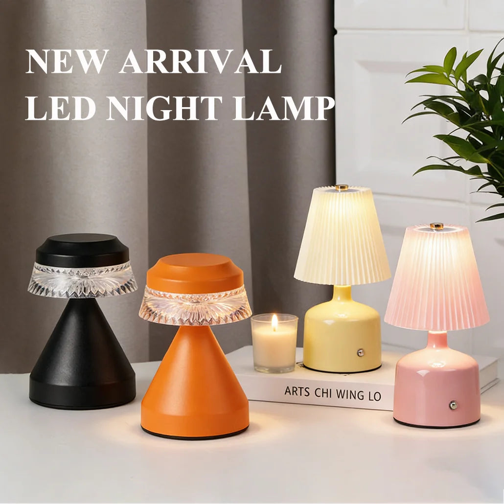 hot Bedside light Bedroom Fabric Nightlight Home Atmosphere LED Night Light Brightness Adjustable Decoration Peaceful Pleasures Health and Wellness