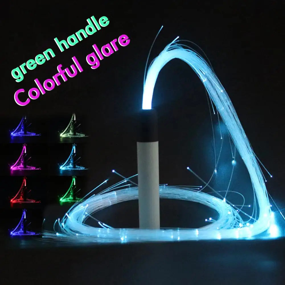 360° Swivel LED Fiber Optic Whip Super Bright Light Up Rave Toy EDM Pixel Flow Lace Dance Festival Party Disco Dance Whips Peaceful Pleasures Health and Wellness