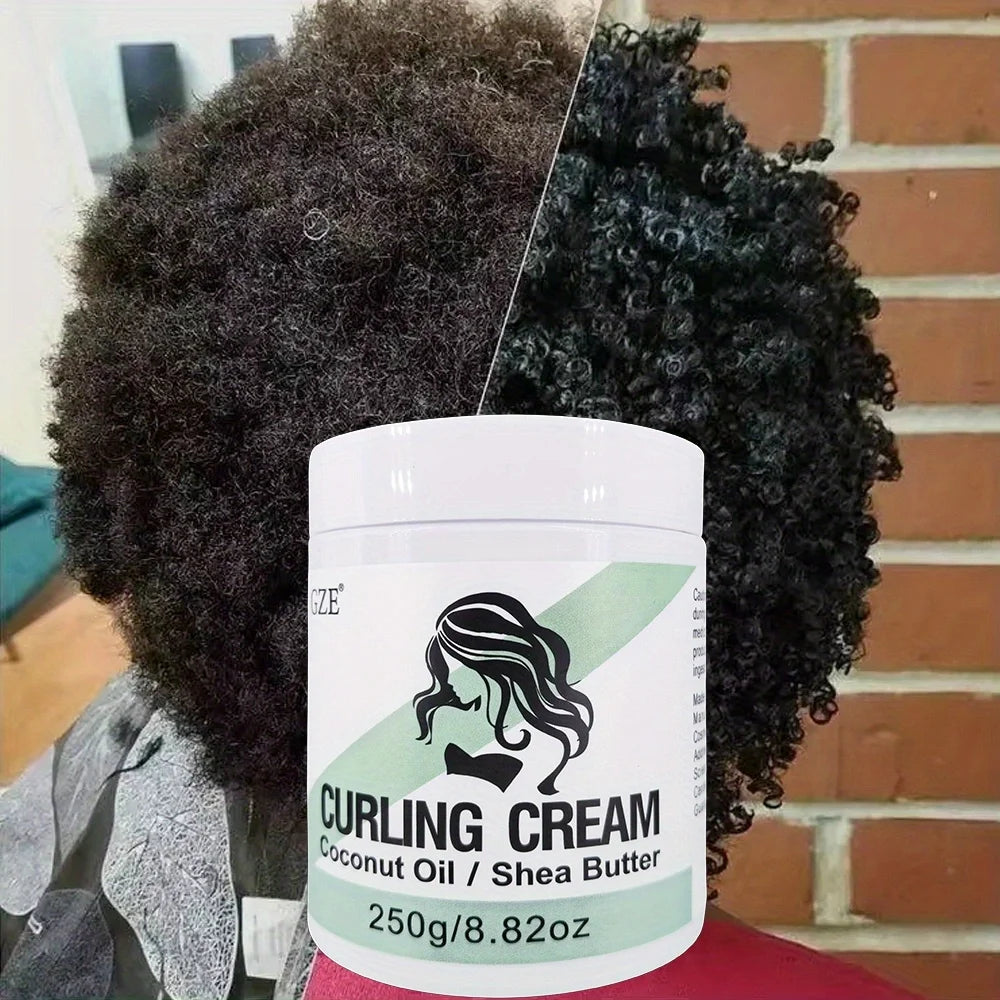 GZE Coconut Curl Defining Cream – Frizz-Free Bouncy Curls 250g Curl Defining Cream Peaceful Pleasures Health and Wellness