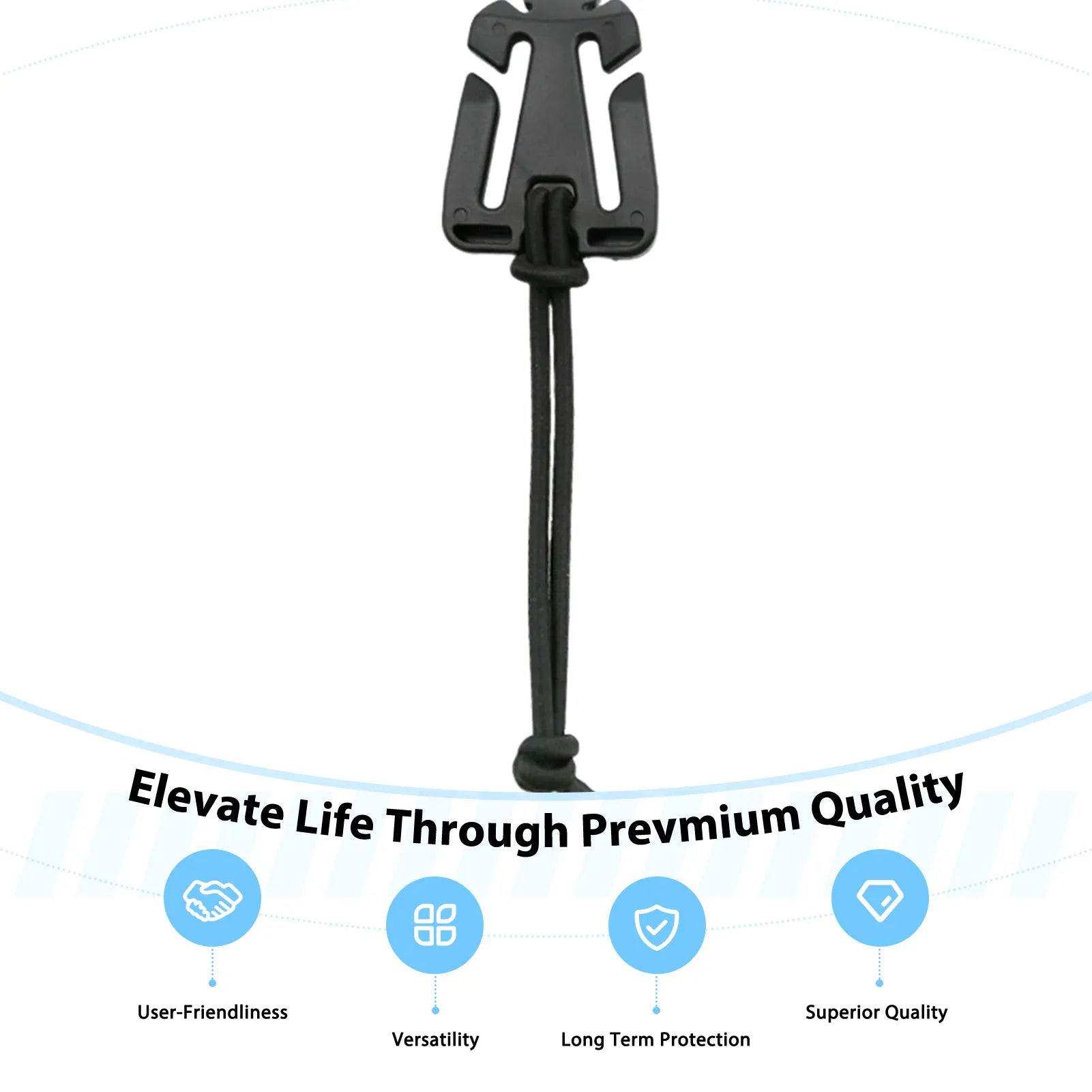 Adjustable Elastic Cord Lock Straps Multi-Purpose Adjustable Straps with Cord Lock for Sports Gear and Luggage Peaceful Pleasures Health and Wellness
