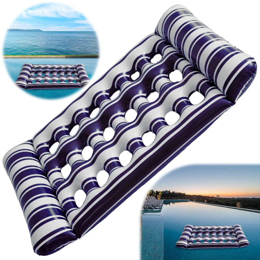 Inflatable Floating Lounger Pool Air Mattress Hammock Float