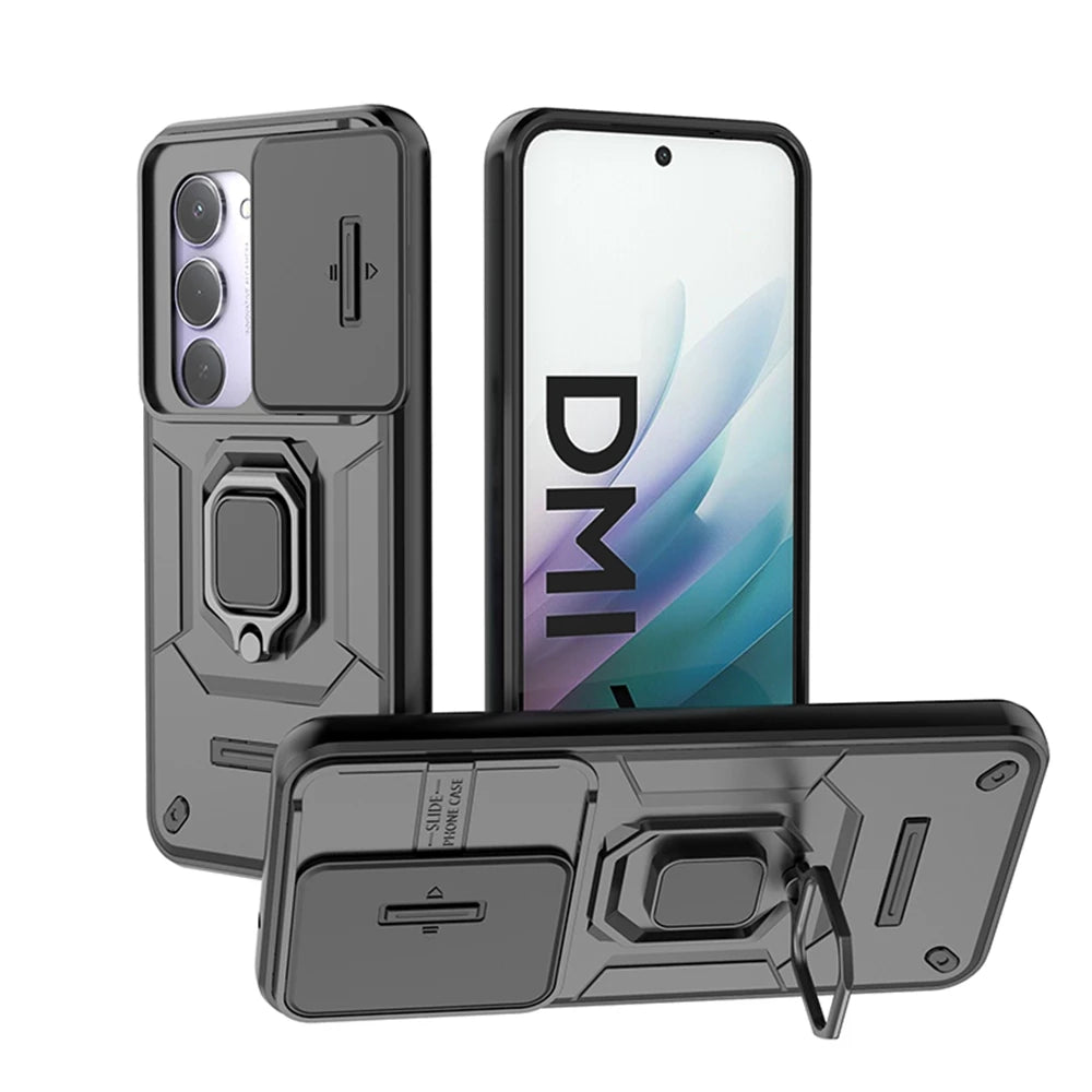 Xiaomi Redmi 15 4G Case | Slide Camera & Magnetic Ring Armor