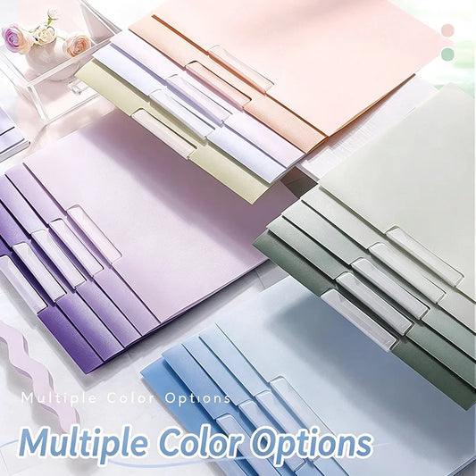 5 Rotating Pull Rod Clip A4 Transparent Insert Folder Side Opening Peaceful Pleasures Health and Wellness