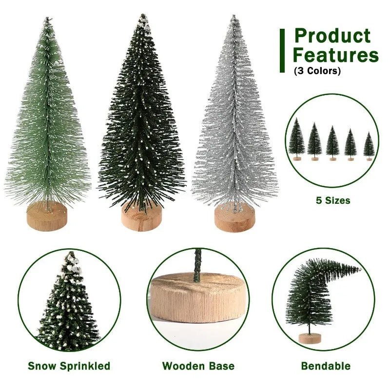 Christmas Decoration Xmas Tree Small Cedar Pine for Home Room Decor Halloween Party New Year Navidad Ornaments Accessories 2025 Peaceful Pleasures Health and Wellness