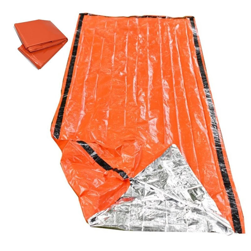 Outdoor Emergency Survival Sleeping Bag Portable First Aid Blanket Hiking and Camping Multi-functional Insulated Bag Peaceful Pleasures Health and Wellness