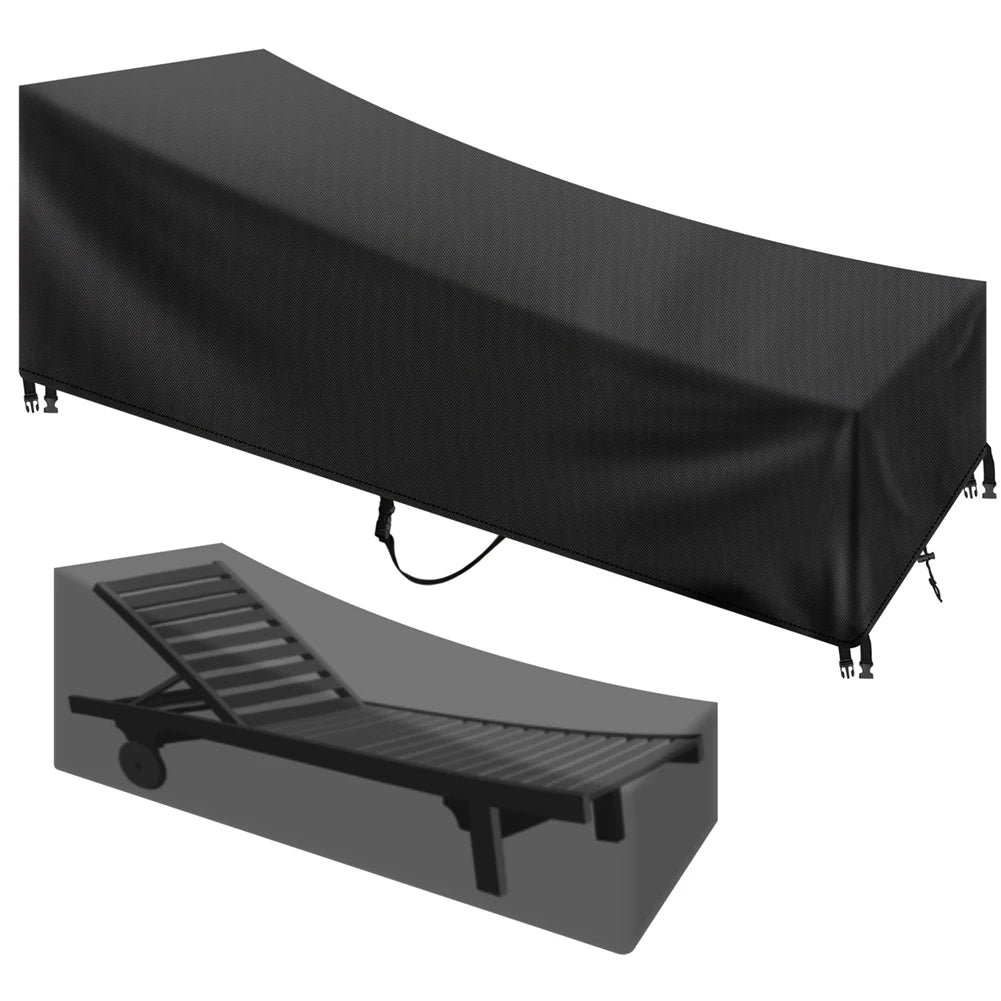 Waterproof Chaise Lounge Cover | Outdoor Patio Furniture Protector
