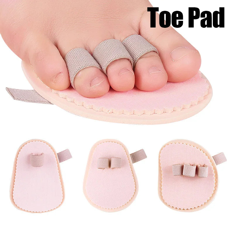 1 Pair Toe Splitting Forefoot Pad Toe Rotation Overlapping Hammer Toe Breathable Absorbing Abrasion Resistant Front Foot Pad Peaceful Pleasures Health and Wellness