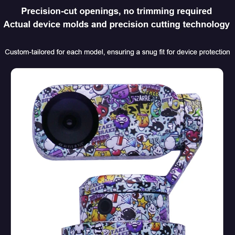 Sticker For insta360 Wave Ai Waterproof Skins Camera Protection Scratch-Proof Cover PVC Colorful Sticker For Insta360 Wave Ai Peaceful Pleasures Health and Wellness