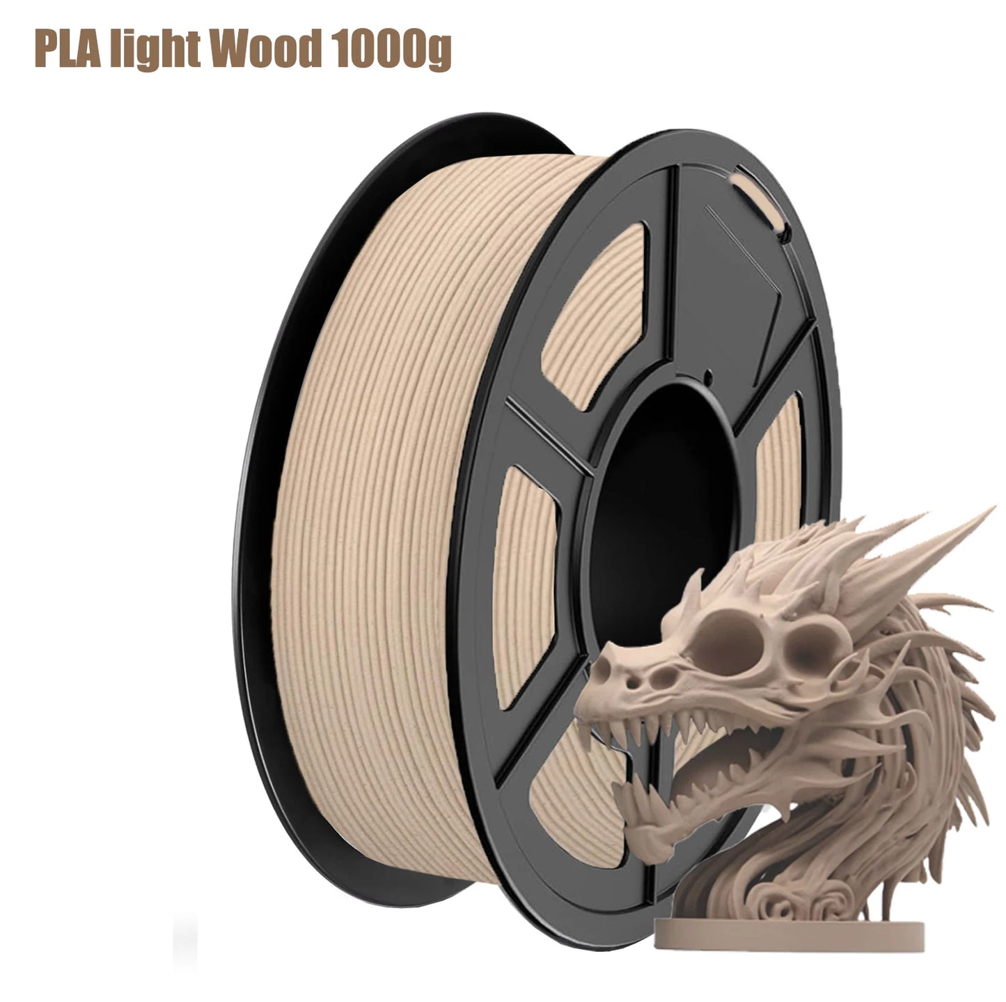 Wood PLA Filament 1.75mm Bundle – 4 Colors, Vacuum Packed