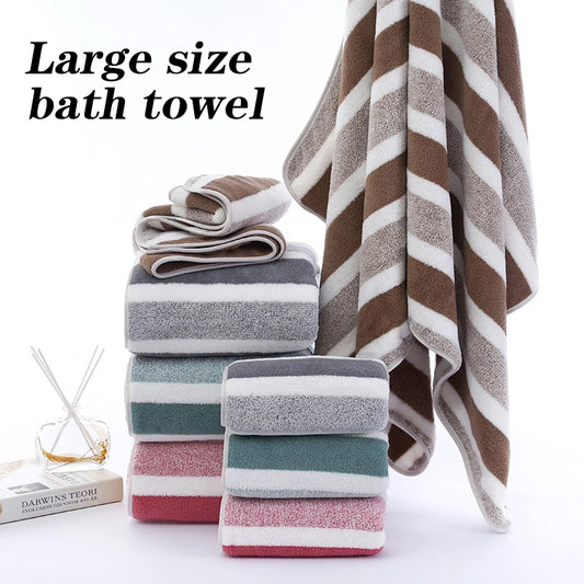 Soft Absorbent Microfiber Large Bath Towels for Men & Women Bath Towels Peaceful Pleasures Health and Wellness