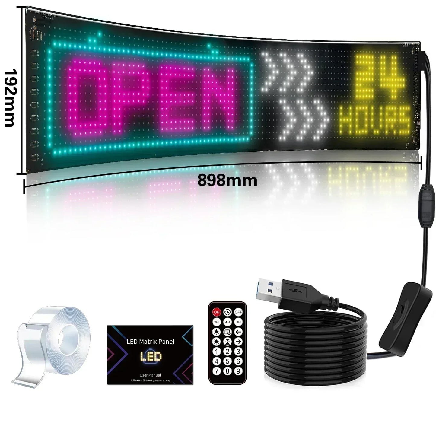 Programmable RGB LED Matrix Sign – Scrolling Text & Animation