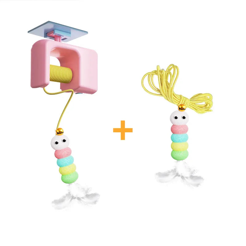 Interactive Electric Cat Toy – Caterpillar & Feather Wand