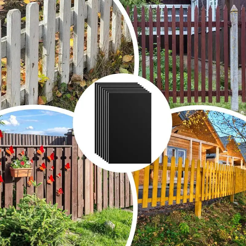 Fence Post Protectors 8-Pack | Waterproof Self-Adhesive PVC Wrap Fence Post Protector Peaceful Pleasures Health and Wellness
