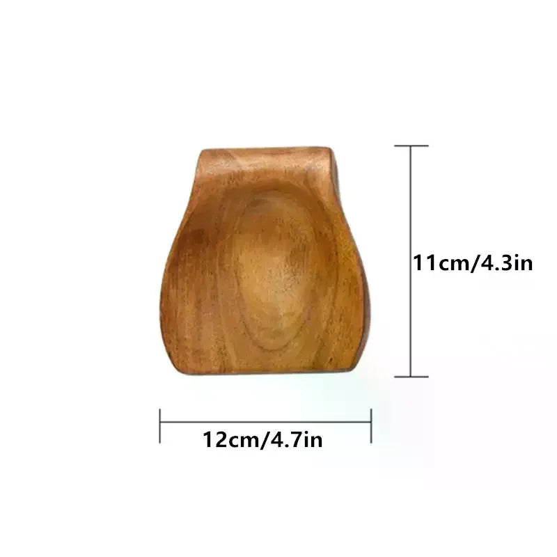 Wooden Spoon Rest with Groove Design | Eco-Friendly Kitchen Tool Wooden Spoon Rest Peaceful Pleasures Health and Wellness