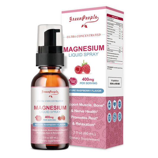 Magnesium Glycinate Liquid 400mg – With Vitamin B6, C, D & Zinc Peaceful Pleasures Health and Wellness Package 1 United States