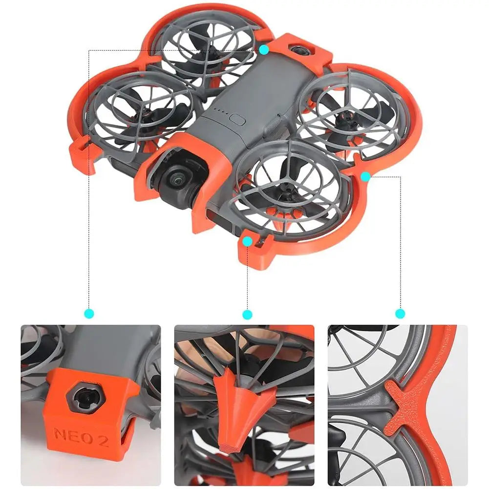 For DJI NEO2 Blade Protection Cover Anti-Collision Ring - Spiral Full Coverage Blade Guard Ring Drone Propeller Anti-Crash Peaceful Pleasures Health and Wellness