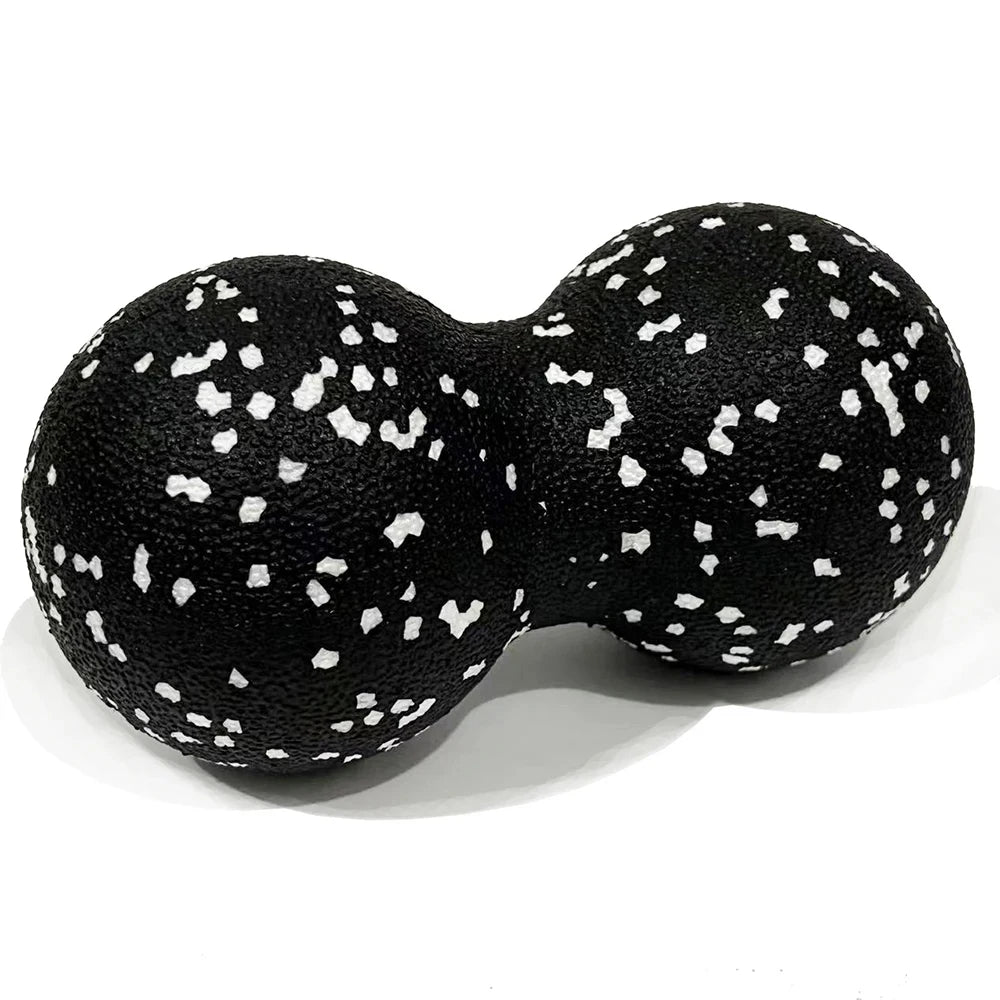 EPP 8cm Peanut Balls Body Massage Fascia Ball High Density Muscle Relaxation Lacrosse Fitness Yoga Myofascia Ball Relieve Pain Peaceful Pleasures Health and Wellness White 8x16cm