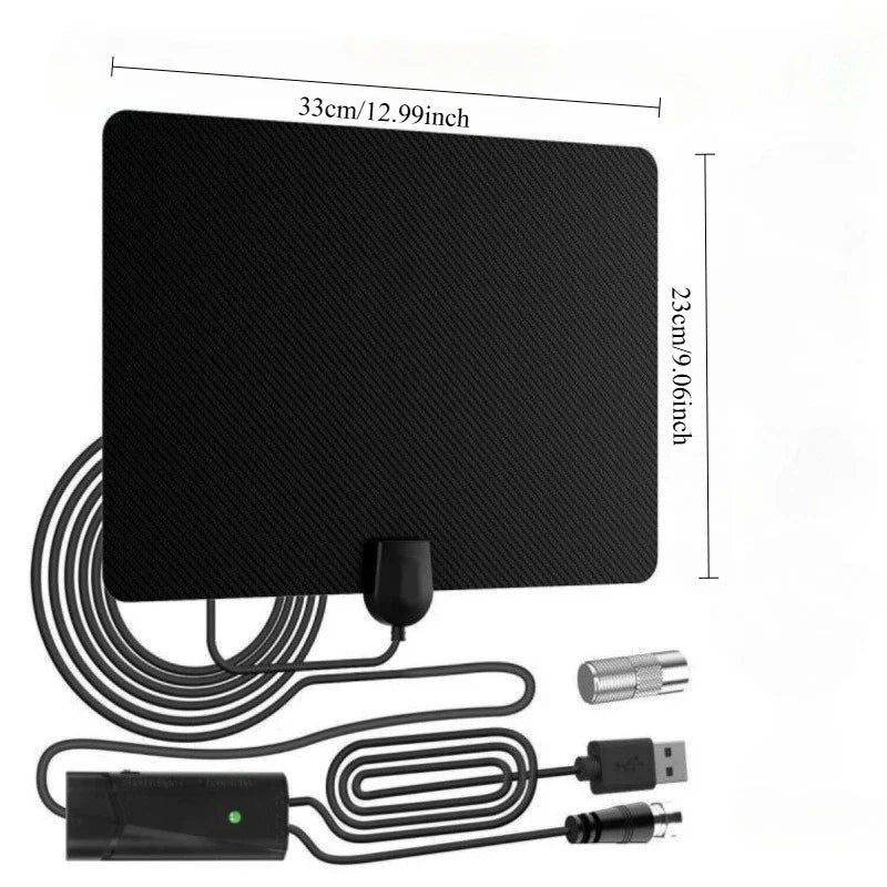 Indoor HD TV Antenna – 4K 1080p, 39dBi Dual Amplifier, Long Range
