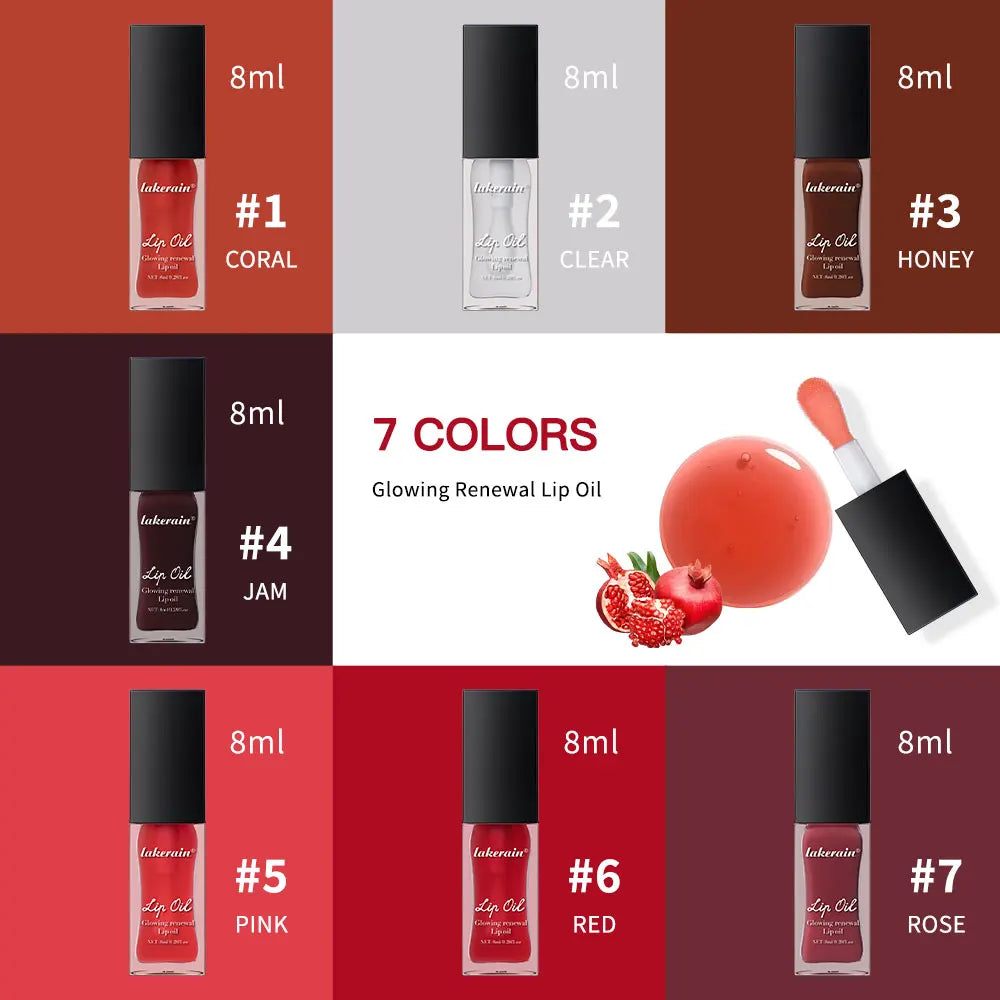 Glow Reviver Lip Oil Nourishing Tinted Lip Oil Moisturizing Honey Lip Gross Mirror Hydrating Lips Care Makeup Cosmetics Peaceful Pleasures Health and Wellness