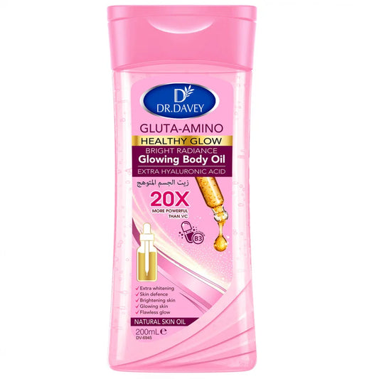 DR.DAVEY Gluta-Amino Body Oil 200ml – Moisturizing Skin Oil Body Moisturizing Oil Oasis Select