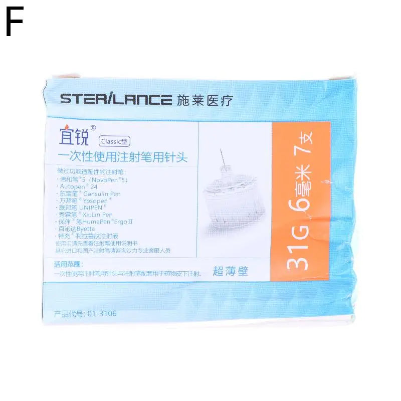 7Pcs/Box Universal Insulin Injection Needle Individual Packaging Insulin Needle 4mm 5mm 6mm 8mm Peaceful Pleasures Health and Wellness F