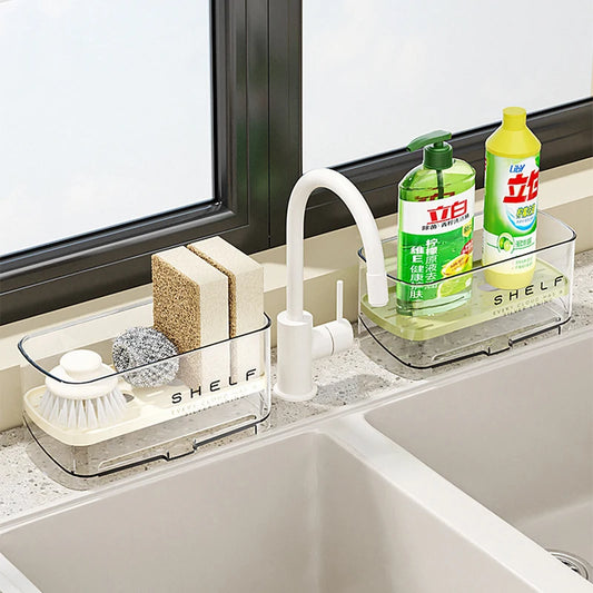 Multi-Functional Sink Rack | Drainage Shelf & Towel Holder Sink Organizer Rack Peaceful Pleasures Health and Wellness