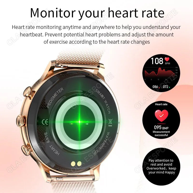 Ola Esporte Women's Smart Watch | Bluetooth Call & Fitness Tracker