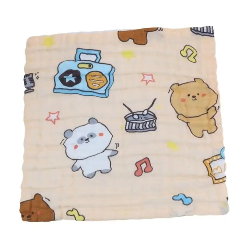 Soft 6-Layer Cotton Baby Bib & Face Towel | Quick Absorbent