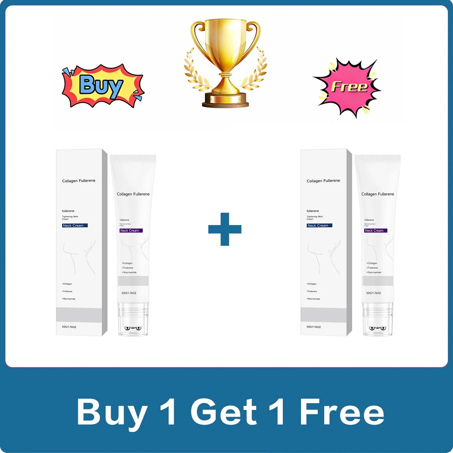 Collagen Roller Ball Neck Cream – Firming & Deep Hydration 50g