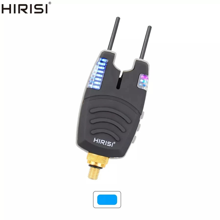 HIRISI Waterproof Carp Fishing Bite Alarm, Built-in Snag Bar & Rolling LED Light Band, Sensitive Fish Bite Indicator Tackle Peaceful Pleasures Health and Wellness B1139