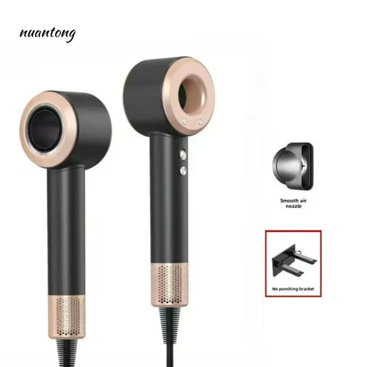 2025 New Professional Hair Dryer with Temperature Control, Anion Functionality - Lightweight and Smooth Hair Styling Peaceful Pleasures Health and Wellness