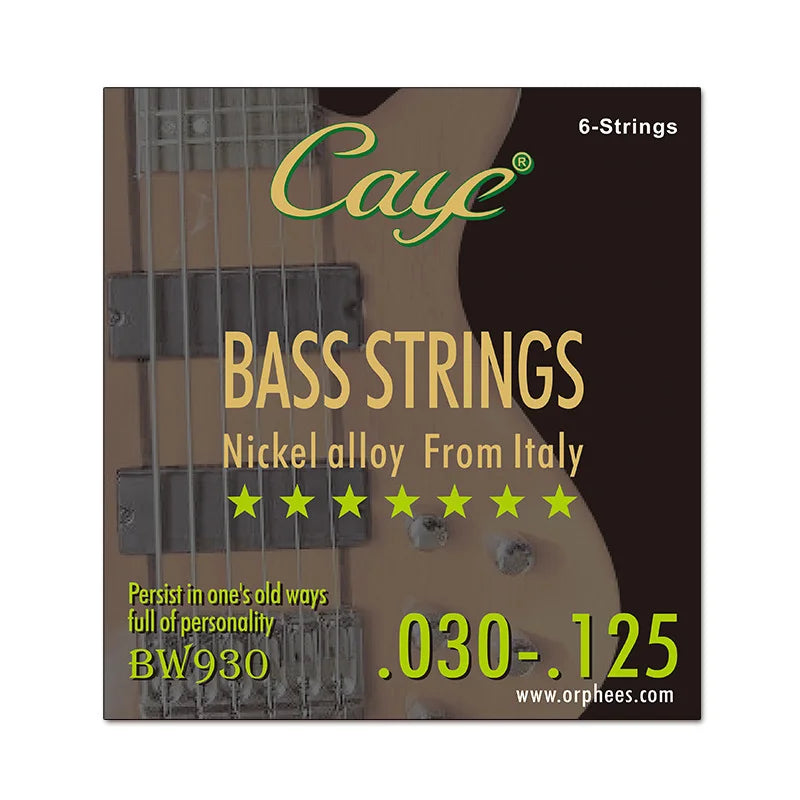 Guitar Strings Caye Crossing 4 5 6 String Electric Bass Hexagonal