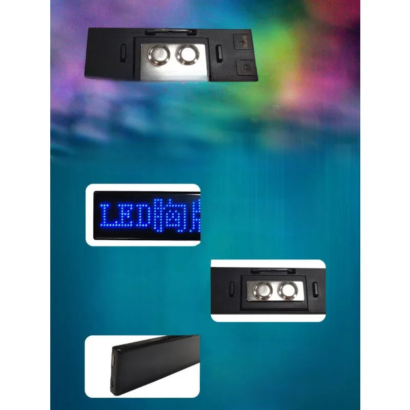 Bluetooth LED Name Badge – Programmable Scrolling Message Tag