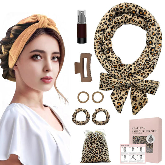 9pcs Heatless Curls, No Heat Curlers Overnight Heatless Curlers Headband for Women Lazy No Heat Curler Hair Strap Coiler Hairdre Peaceful Pleasures Health and Wellness