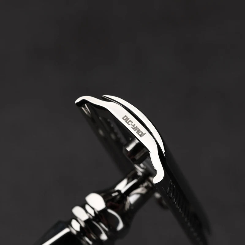 2026 Hot Sale Yaqi Cerberus Stainless Steel Safety Razor 0.65mm Blade Gap Cerberus Stainless Steel Safety Razor 77mm Handle Peaceful Pleasures Health and Wellness