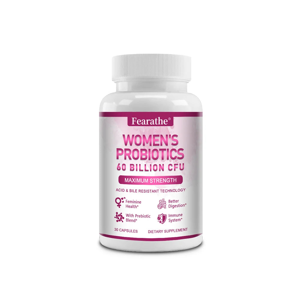 Women's Probiotic - Promotes Intestinal, Immune, and Overall Female Health, Aids Digestion, and Enhances Nutrient Absorption Peaceful Pleasures Health and Wellness 30 count-1 bottle