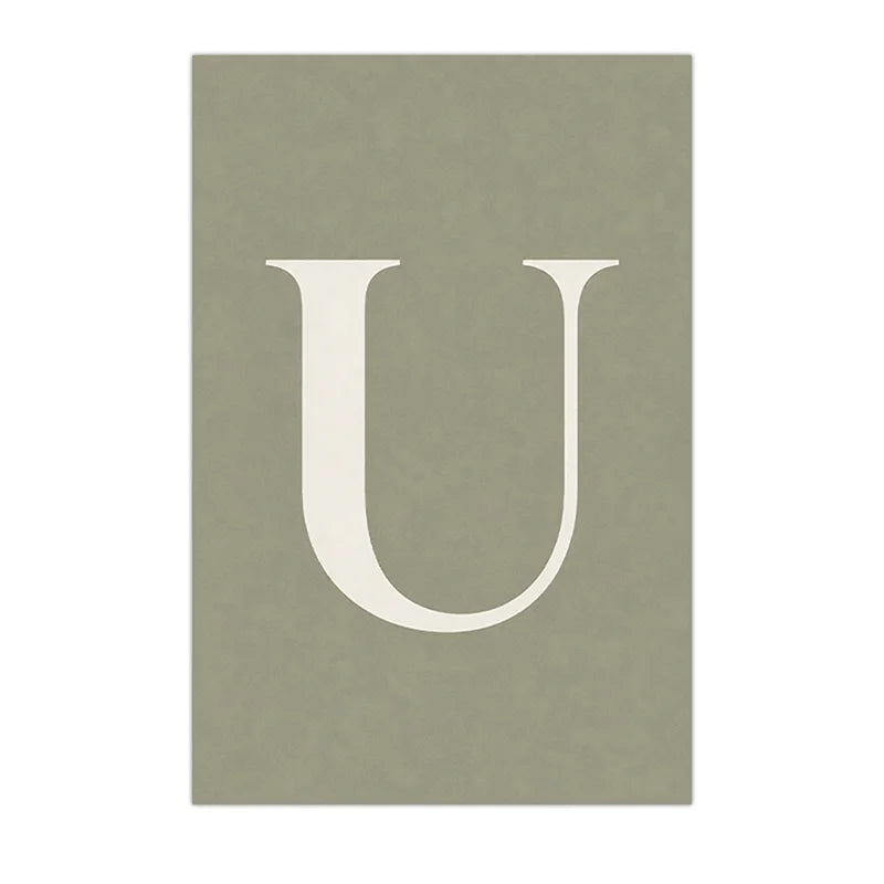 Personalized Animal Letter Canvas Art – Kids Nursery Wall Decor