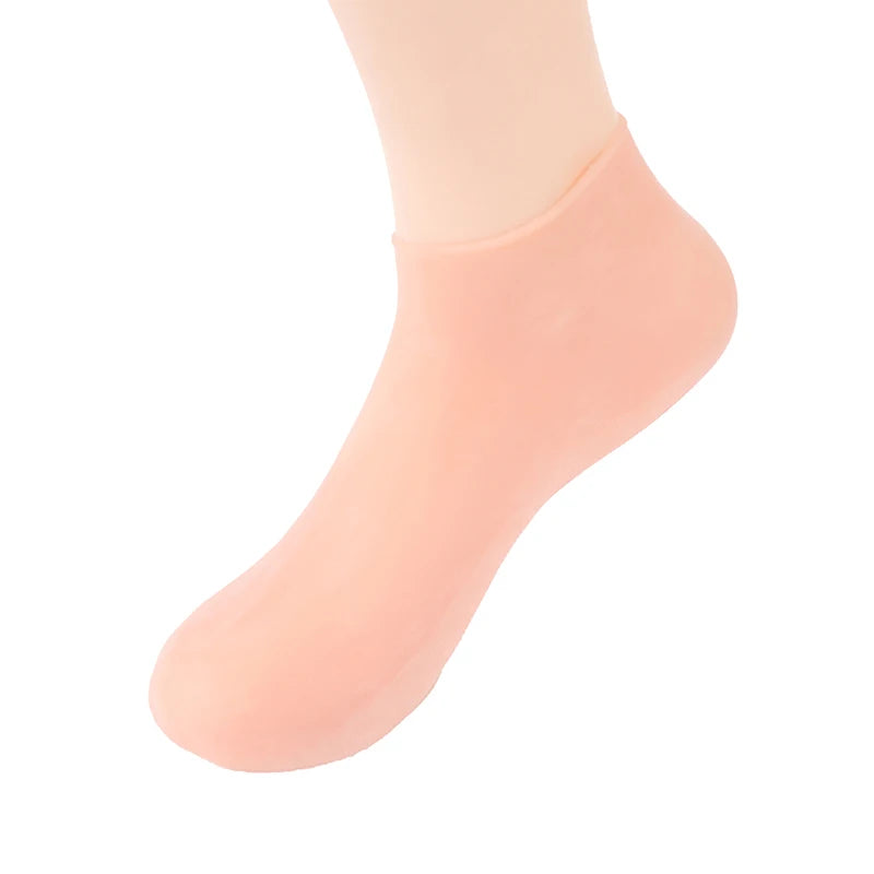 1Pair Feet & Hand Care Socks Gloves Silicone Gel Socks Moisturizing Foot Skin Care Hand Protectors Anti Cracking Spa Home Use Peaceful Pleasures Health and Wellness