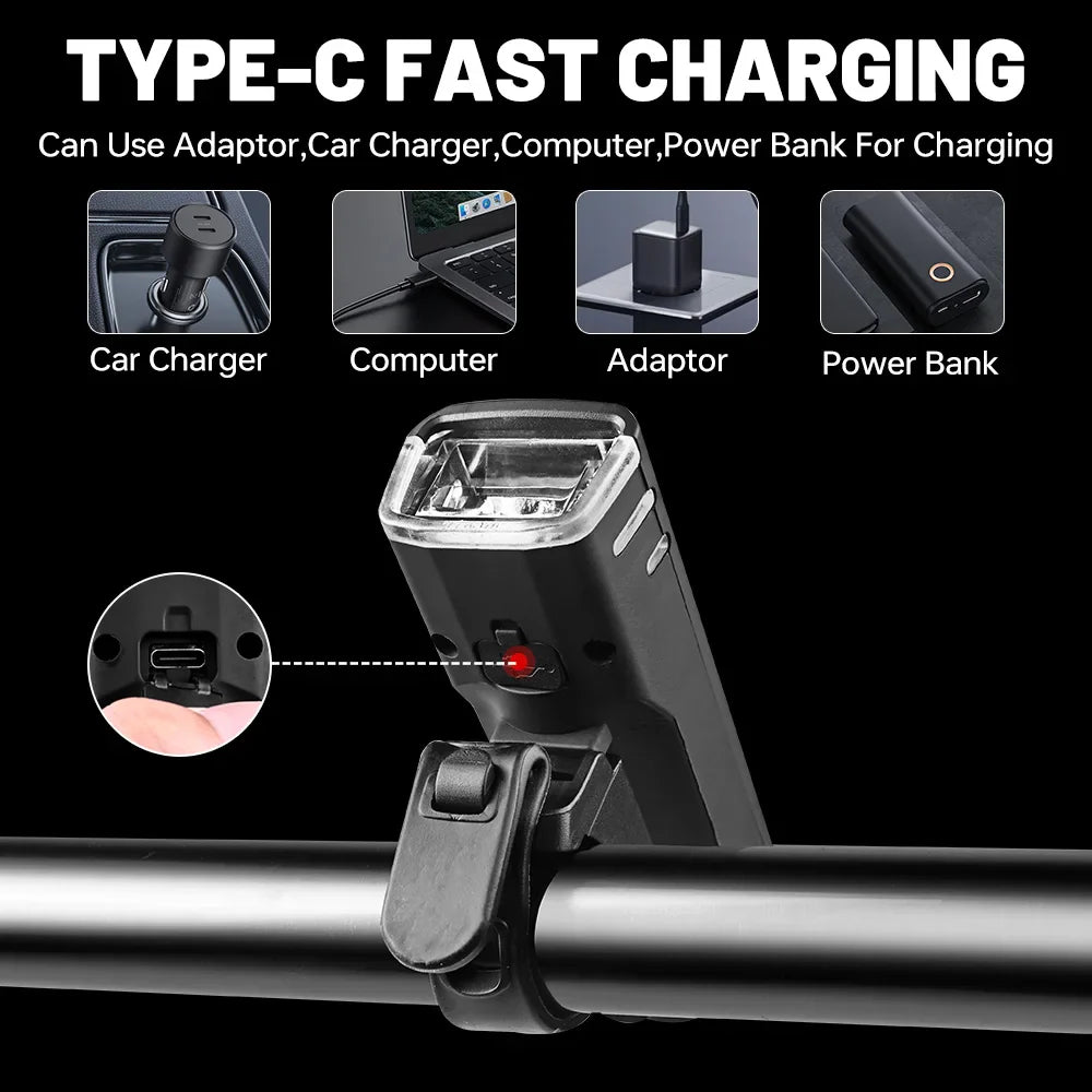 X-Tiger 400 Lumen USB Rechargeable Bike Front Light | IPX5