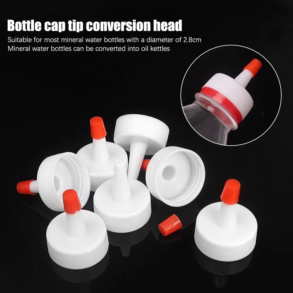 10-Pack 28mm Squeeze Bottle Cap Tips – Leak-Proof Replacement