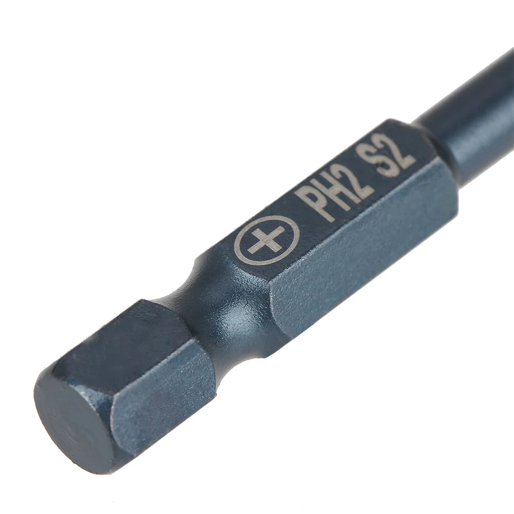 S2 Steel Cross Head PH2 Screwdriver Bits 1 Hex Shank