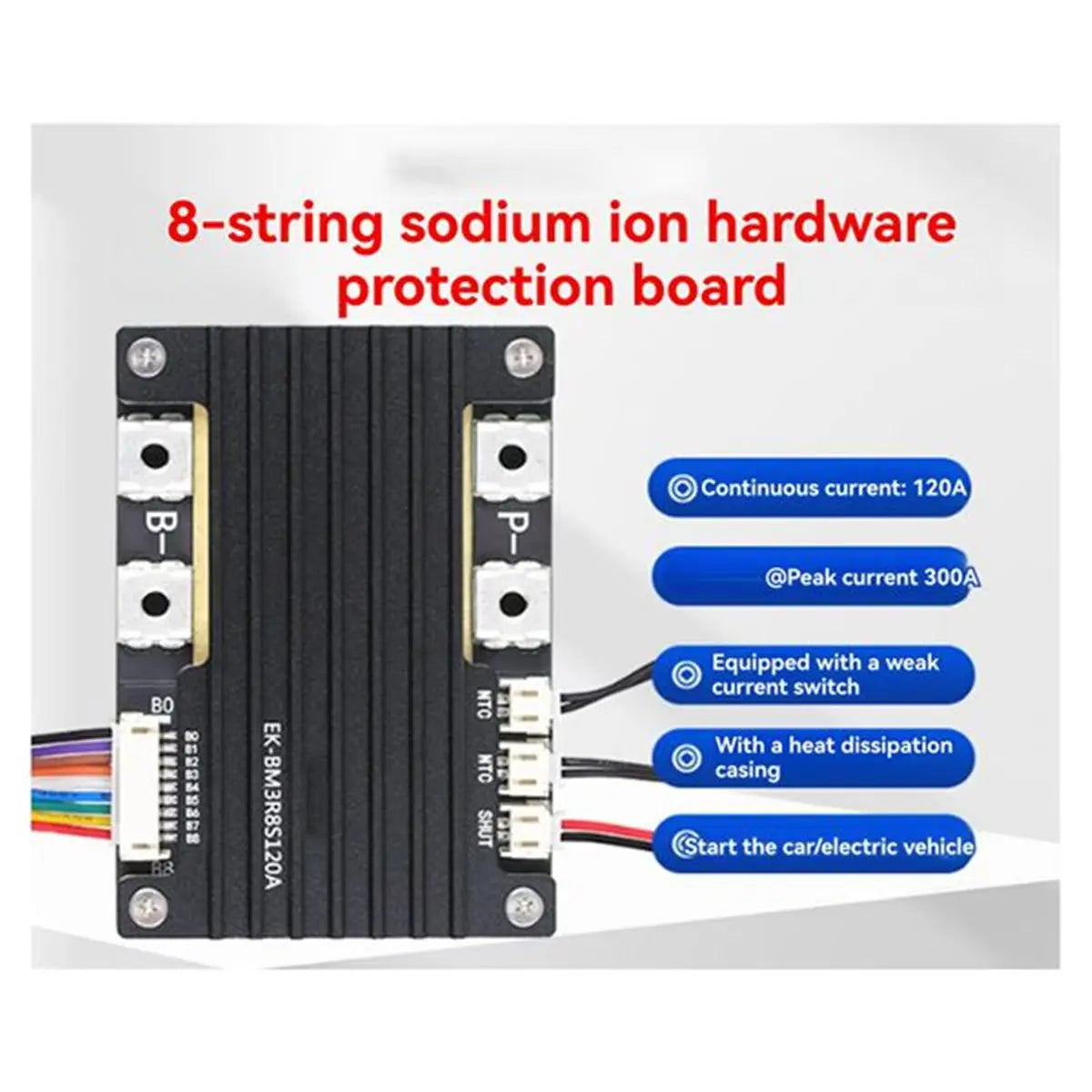 8S 120A BMS Sodium-Ion Battery Protection & Balance Board Peaceful Pleasures Health and Wellness